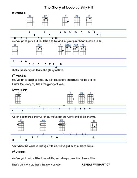 The Guitar Tab With Chords And Notes