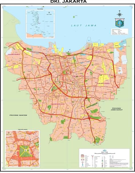 Gambar Peta Dki Jakarta Lengkap Broonet