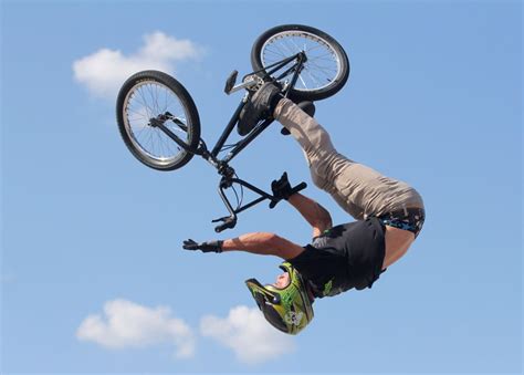 Bmx Riders Bring Stunts To Post Sports And Leisure