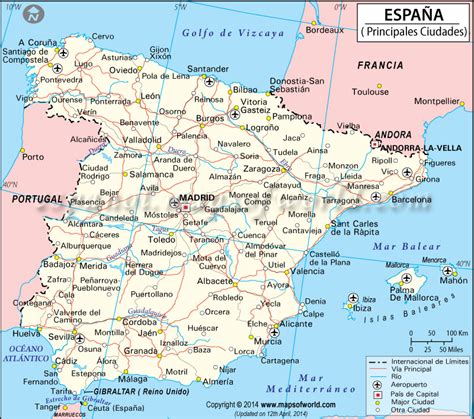 Mapa interactivo da península ibérica, espanha e portugal, para ver imagens das principais cidades espanhol e português. Ciudades de España | Mapa de España Ciudades