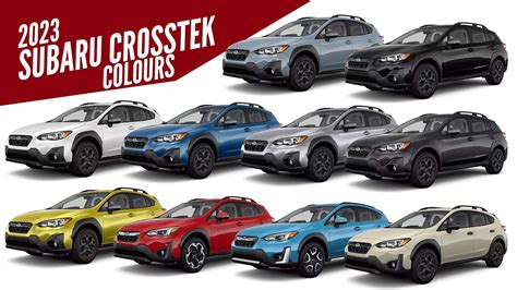 2023 Subaru Crosstek All Color Options Images Autobics Youtube