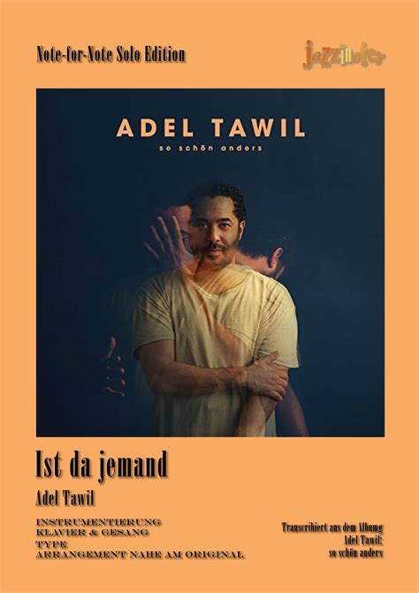 Adel Tawil Ist Da Jemand Sheet Music Download Jazzinotes
