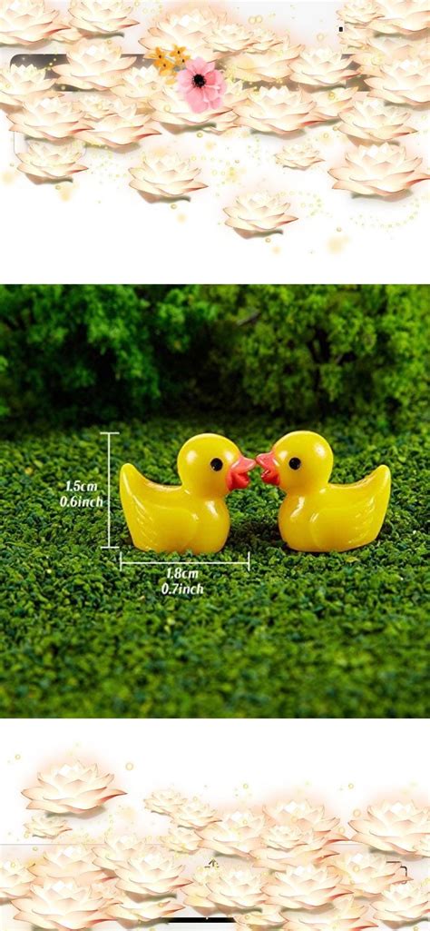 mini resin duck set colorful miniature duck figure sets etsy