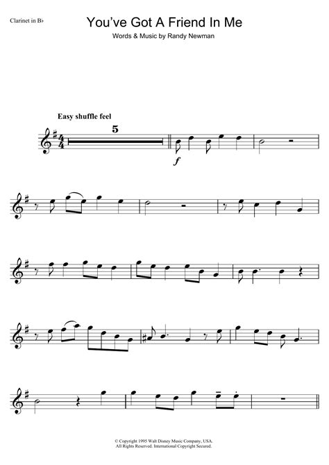 You Ve Got A Friend In Me From Disney S Toy Story Sheet Music Direct