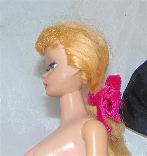 Vintage 1960s Mattel Blonde 5 6 Ponytail Barbie Doll Needs Hair