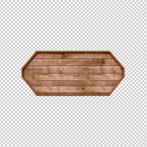 Premium Psd Wooden Board Plate No Background Png