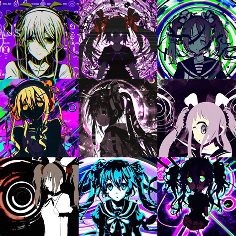 Dark Psychedelic Anime Girl Trippy Manga Cover Art Pigtails Buns Seton
