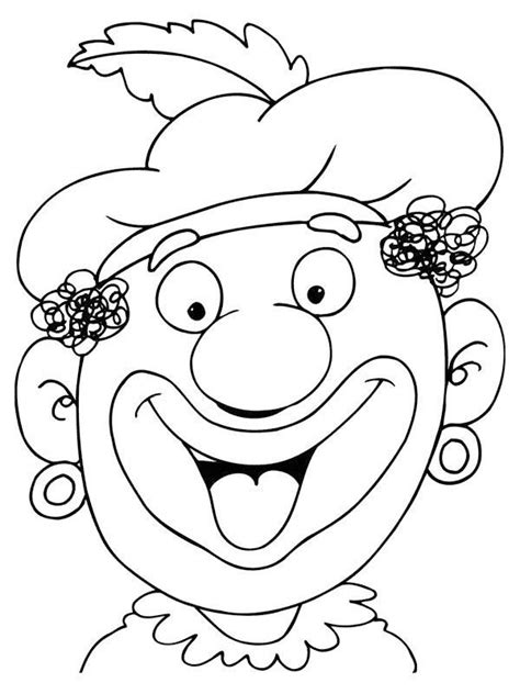 Kleurplaat Piet (sinterklaas) Leukekleurplaten.nl