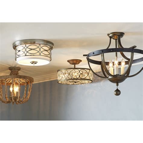 Flush mount lights address the challenges of decorating and illuminating diminutive rooms, narrow hallways, and other settings with small footprints and low ceilings. Elk Lighting Amherst 4 Light Semi Flush Mount & Reviews ...