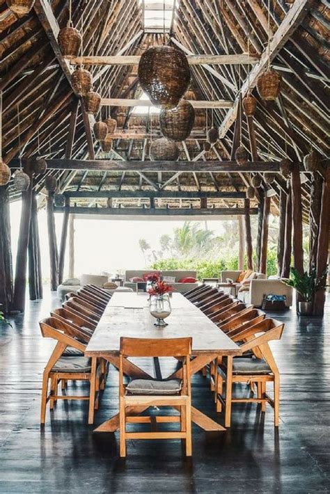 Gorgeous Beachside Villa In Tulum Mexico Tropical Interior Design