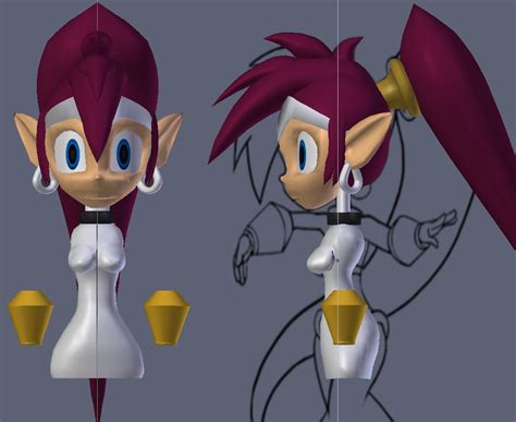 Shantae Model In Blender Update 04 By Darkhedgehog23 On Deviantart