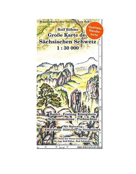 Rolf Böhm Kartographischer Verlag Wanderkarte Sächsische Schweiz