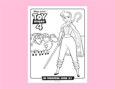 Woody And Bo Peep Coloring Page Woody Bo Peep Colouring Pages