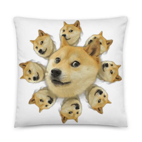 Doge Pillow Throw Pillow Hodlersunited Etsy