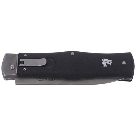 Kleinere taschenmesser mit niedrigem verletzungsrisiko können auch in der hosentasche getragen werden. Mikov - Automatikmesser Predator Stonewash ABS - Schwarz ...