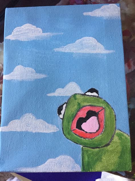 Pin By Jade Mcmillan On Paint Funny Paintings Mini Canvas Art
