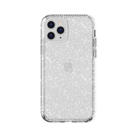 Clear With Silver Glitter Phone Case For Iphone 11 Pro Max