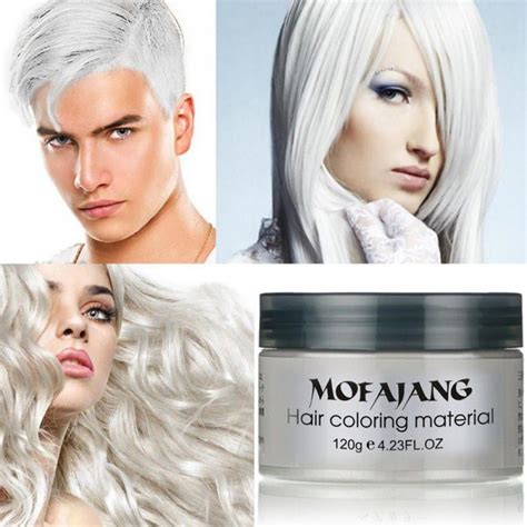 Mofajang 6 Colors Unisex Hair Color Wax Mud Dye Styling Cream Diy Coloring 最大83％オフ！