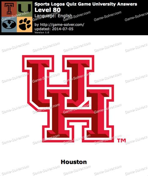 Sports Logos Quiz Game University Level 80 • Game Solver