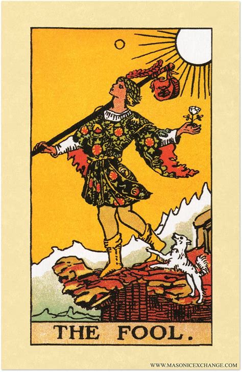 The Fool Tarot Card Poster 11 X 17 Toys And Games