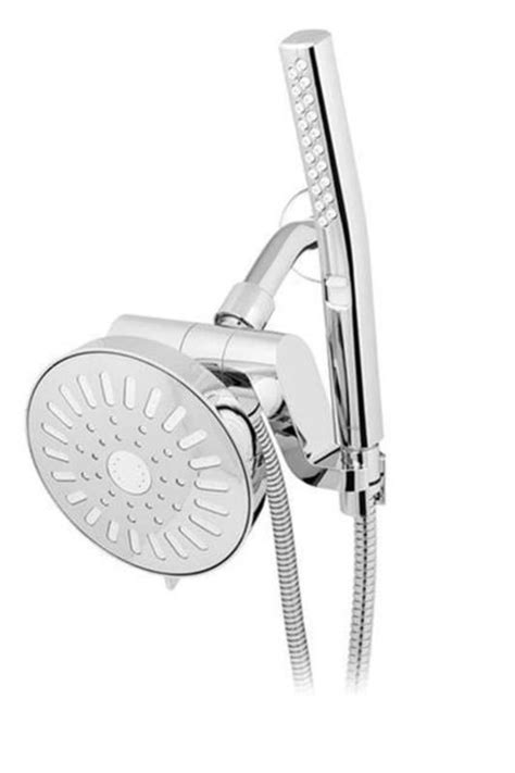 waterpik chrome bodywand spa system 7 lx12 hx7 w in with powercomb showerhead combo shower