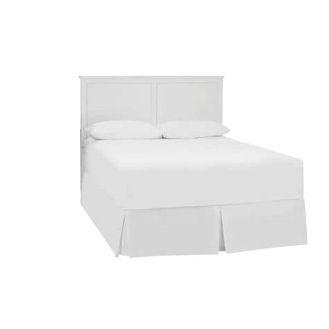 Queen Size White Wooden Bed Frame Hanaposy