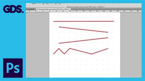 I was just wondering how to draw a straight line by using javascript. Draw Straight Lines In Adobe Photoshop - YouTube