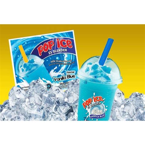 Jual POP ICE VANILLA BLUE MILK SHAKE POWDER POP ICE RASA SUSU VANILLA BLUE RASA RANDOM Shopee