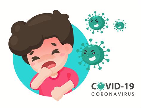 Niño De Dibujos Animados Infectado Por Coronavirus 962999 Vector En