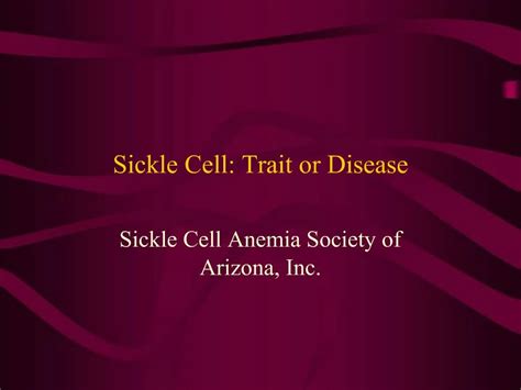 Ppt Sickle Cell Trait Or Disease Powerpoint Presentation Free