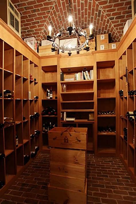 With clay / sand mortar. 12'x12' wine vault with 12' high brick groin vault ceiling ...
