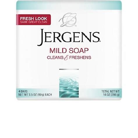 Jergens Mild Bar Soap Pack Of 4 X 35 Oz Pack Of 4