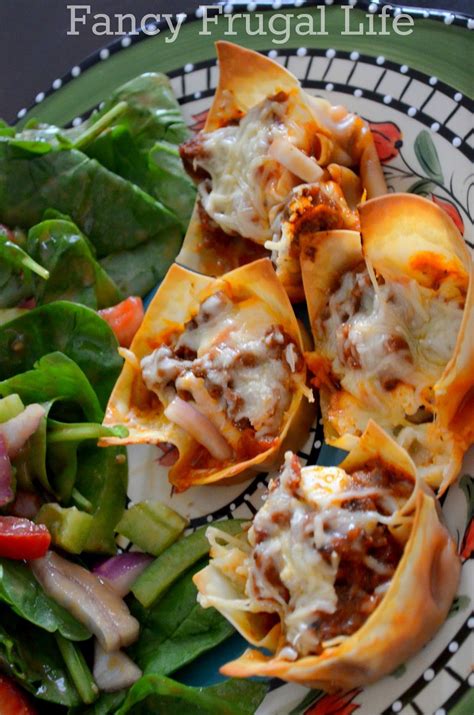 After dinner wontons, asian chicken salad in wontons edges of the wonton wrappers before folding, and helps to. Fancy Frugal Life: Cooking with Wonton Wrappers (With images) | Wonton wrapper recipes, Wonton ...