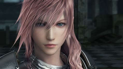 Final Fantasy Claire Farron Video Games Blue Eyes Final Fantasy Xiii Pink Hair Armour Cgi