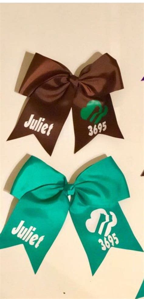 Girl Scout Brownie Junior Hair Bow Etsy Girl Scouts Brownie Girl Scouts Girl Scout Daisy