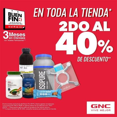 Ofertas Gnc El Buen Fin Descuentos En Varios Productos