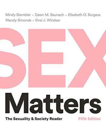 Sell Buy Or Rent Sex Matters The Sexuality And Society Reader Fif