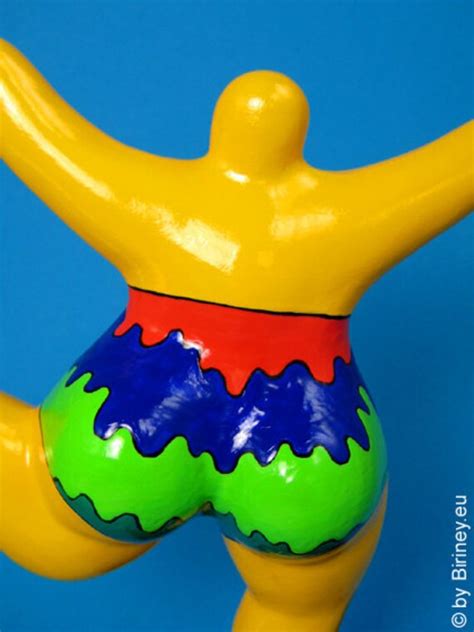 Colourfully Painted Nana Sculpture Freely Based On The