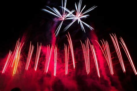 Long Exposure Photography Fireworks Display Multi Color Fireworks