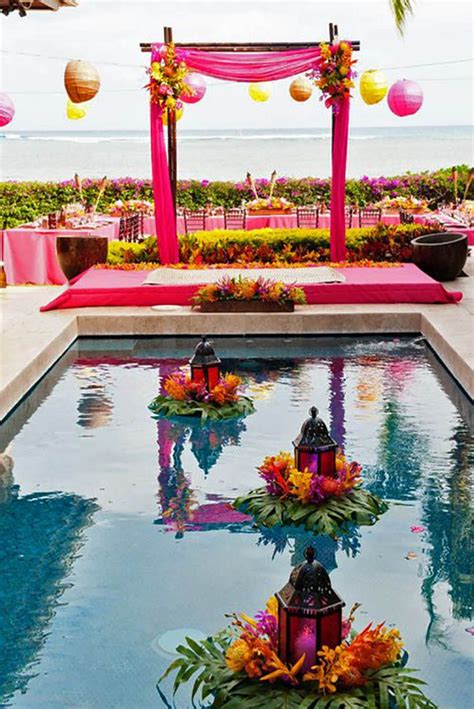 Pool Decor Ideas For Your Backyard Wedding See More