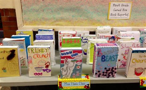 9 Best Cereal Box Book Report Images On Pinterest Book