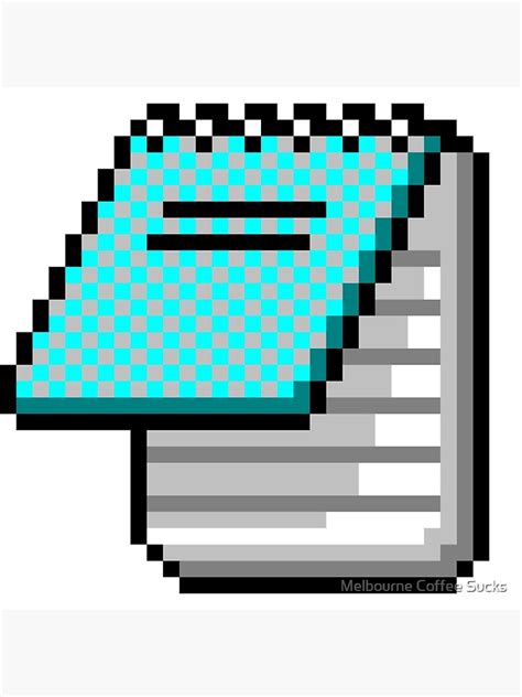 Windows 95 Notepad Icon Poster For Sale By Melbourne Coffee Sucks