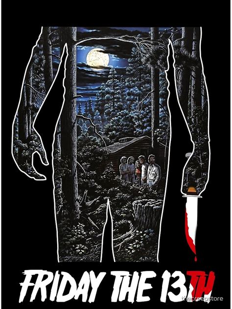 Friday The 13th Movie Poster Art Print By Thecreepstore Redbubble
