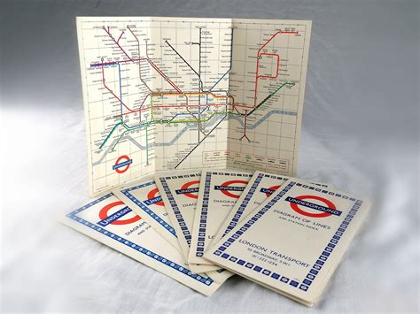 1964 1969 London Underground Pocket Maps By Paul Garbutt Iconic Antiques