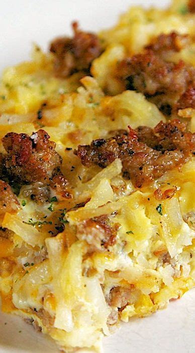 Overnight Egg And Hash Brown Casserole Hash Brown Breakfast Casserole
