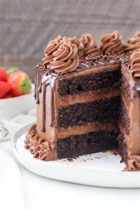 This chocolate cake is simply amazing! This Chocolate Cake Recipe truly is the BEST EVER! You ...