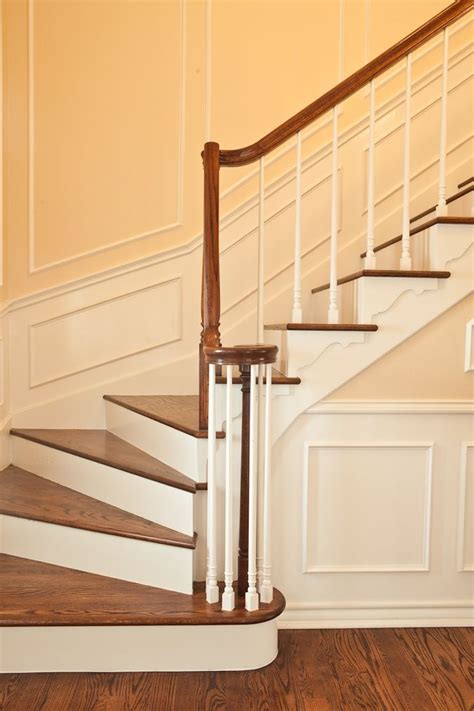 Colonial Remodel Colonial Remodel Wainscoting Styles Wood Staircase
