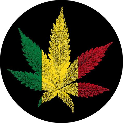 Rastafari Cannabis Leaf Sticker Stickers By Bela Manson Redbubble