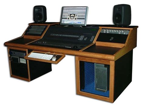 Acme furniture eleazar music recording studio desk, natural oak. Avid C24 Studio Desks | Recording studio design, Home studio music, Studio desk
