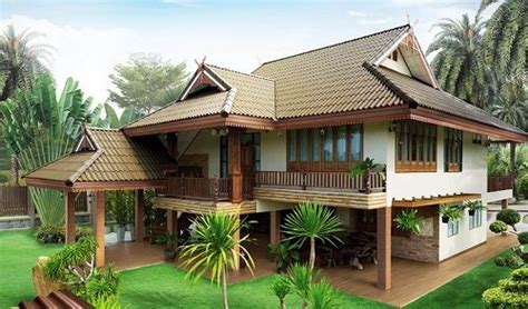 Modern Thai Style House In 2019 Kerala House Design
